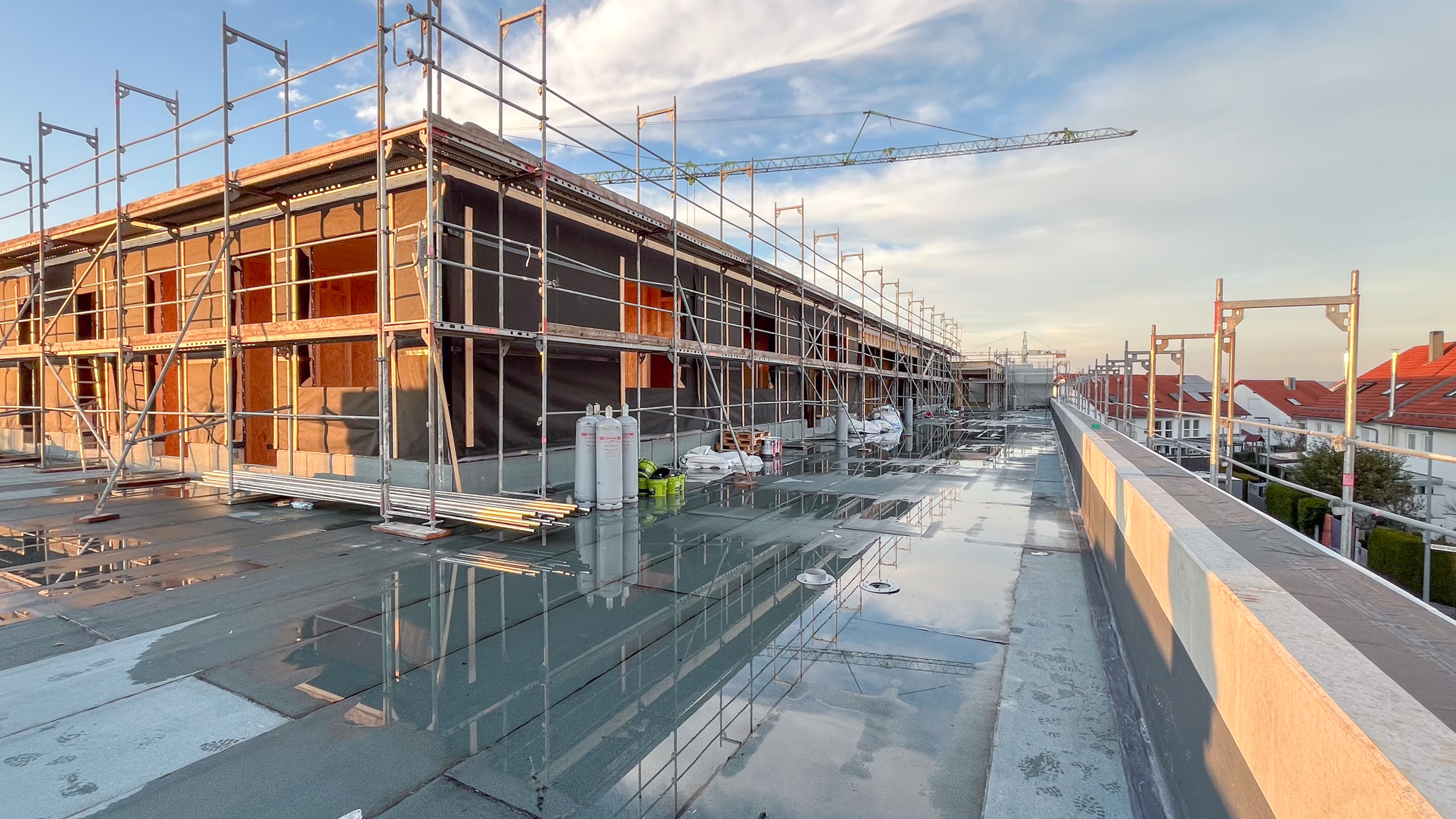 Das Bild zeigt den Rohbau der neuen littebigFuture-Kita in Sachsenheim